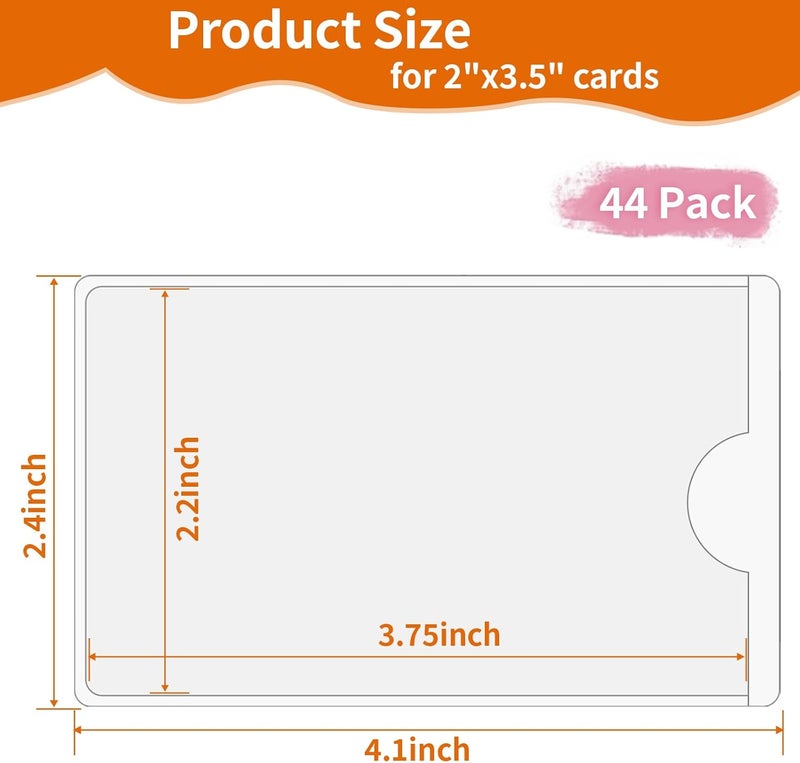 YEESON 44 Pack Adhesive Pockets, Bin Labels for Storage Bins, Clear Label Holder, Index Card Holder 2x3.5 Inches, Plastic Storage Tote Labels for Organizing Bins Box Drawer - Image 4